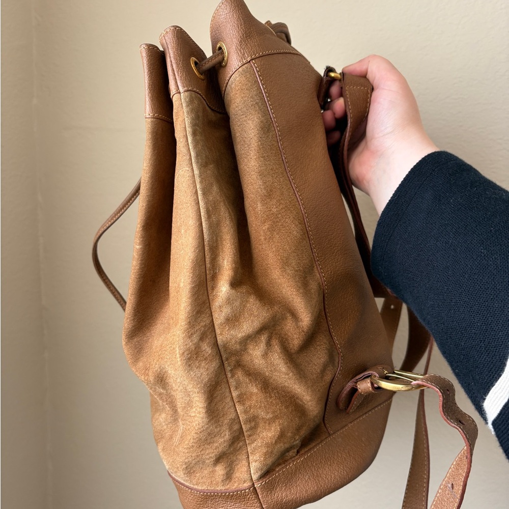 Gucci backpack suede leather, vintage - Picture 2 of 13